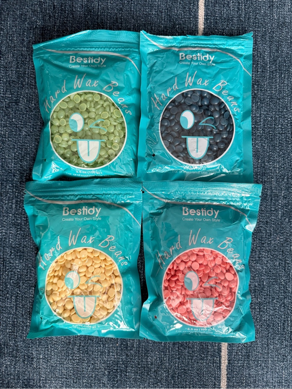 Bestidy Hard Wax Beans – 4 Pack – Hair Removal Wax